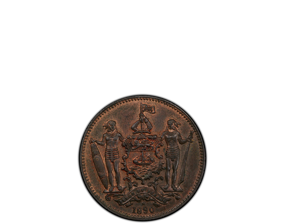 British North Borneo 1890-H 1 Cent Bronze PCGS MS 63 BN