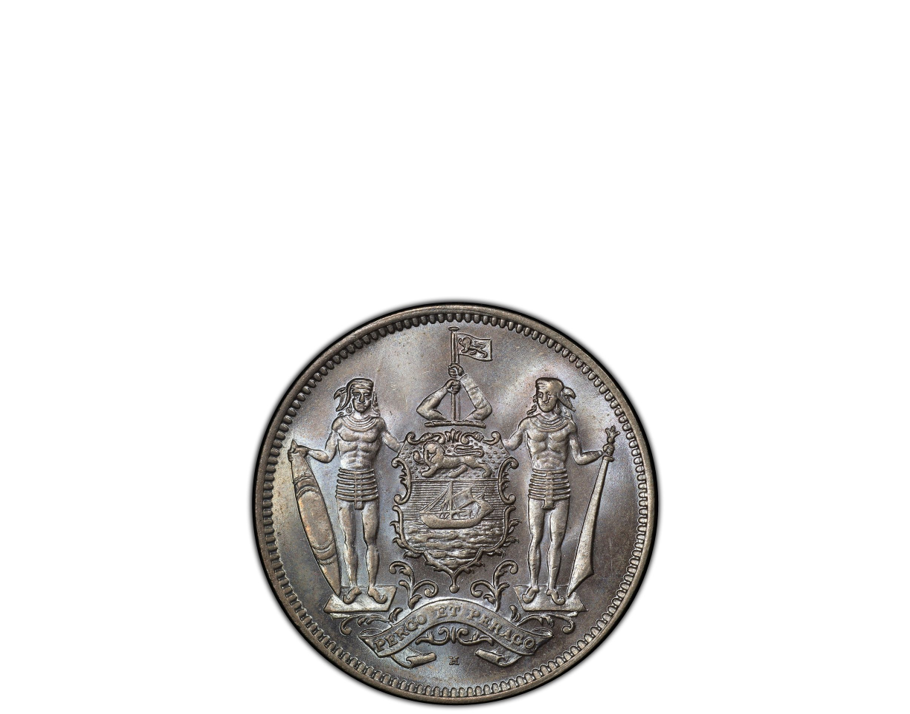 British North Borneo 1928-H 5 Cents Copper- Nickel PCGS MS 65