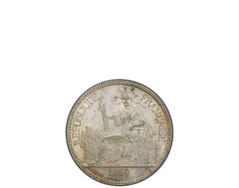 French Indo-China 1939A Bronze 1 Cent NGC MS 64 RB
