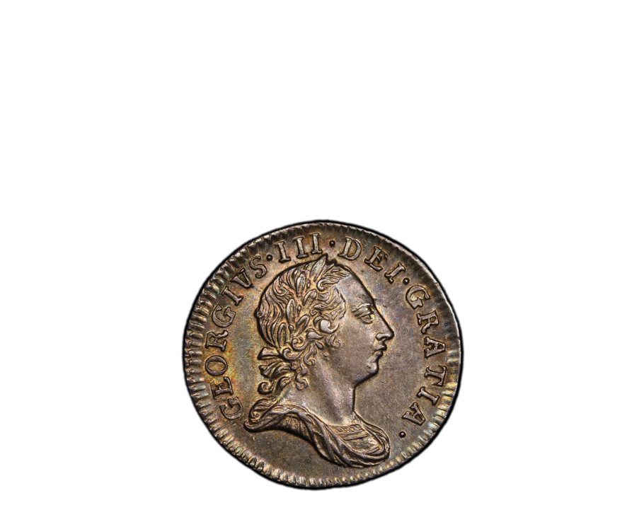 GREAT BRITAIN GEORGE III 1762 3D PCGS MS 63 S-3753