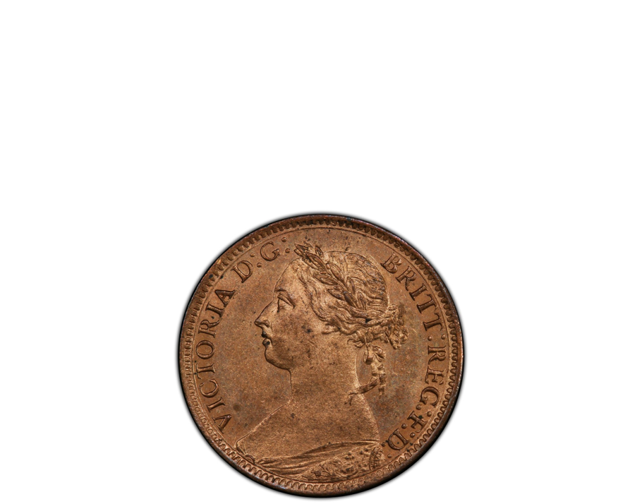 GREAT BRITAIN Victoria 1888 1/4 D PCGS MS 64RB S-3958