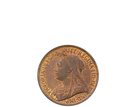 GREAT BRITAIN VICTORIA 1854 Penny 1D PCGS MS 64 BN S-3948 Plain Trident