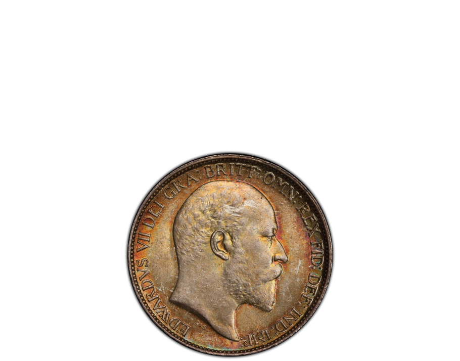 GREAT BRITAIN Edward VII 1902 6D PCGS MS 64 S-3983