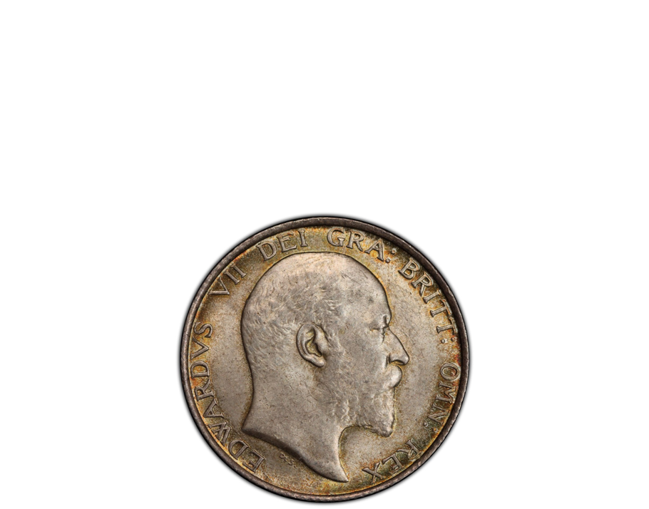 GREAT BRITAIN Edward VII 1902 Shilling PCGS MS 64 S-3982