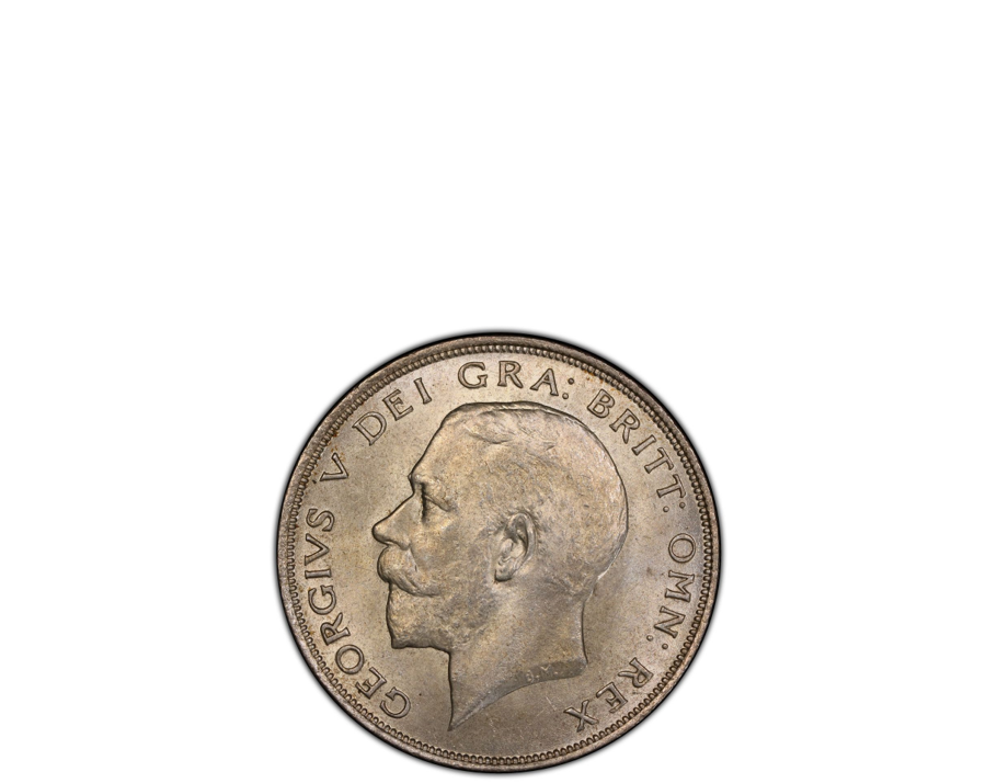 GREAT BRITAIN GEORGE V 1923 1/2 Crown PCGS MS 64 S-4021A