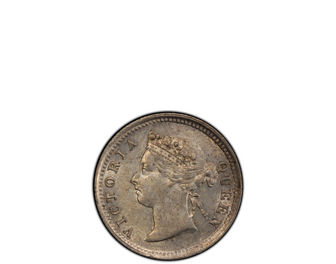 Hong Kong Victoria 1891 Silver 50 Cents NGC AU 53