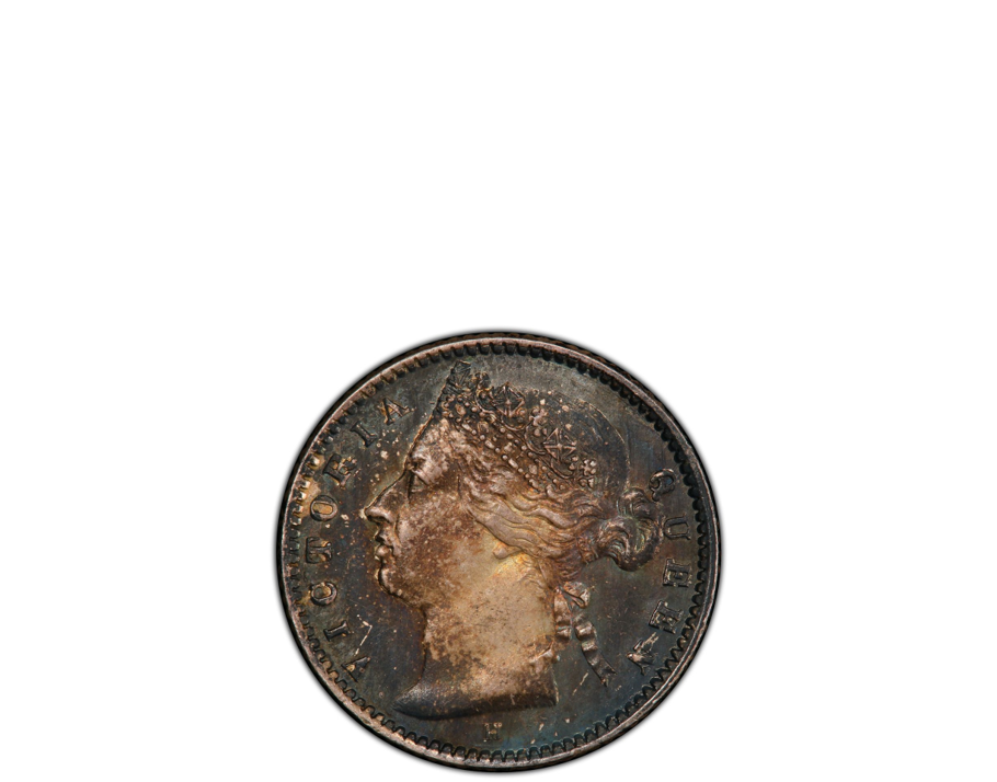 Straits Settlements Victoria 1882 H 10 Cents PCGS AU 58