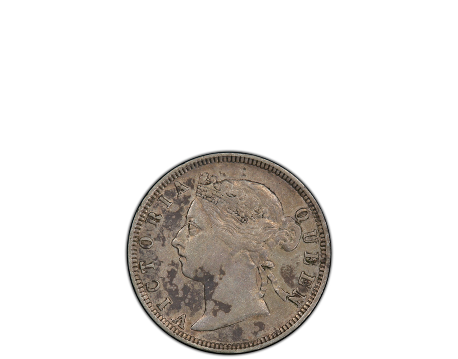 Straits Settlements Victoria 1883 20 Cents PCGS XF 45