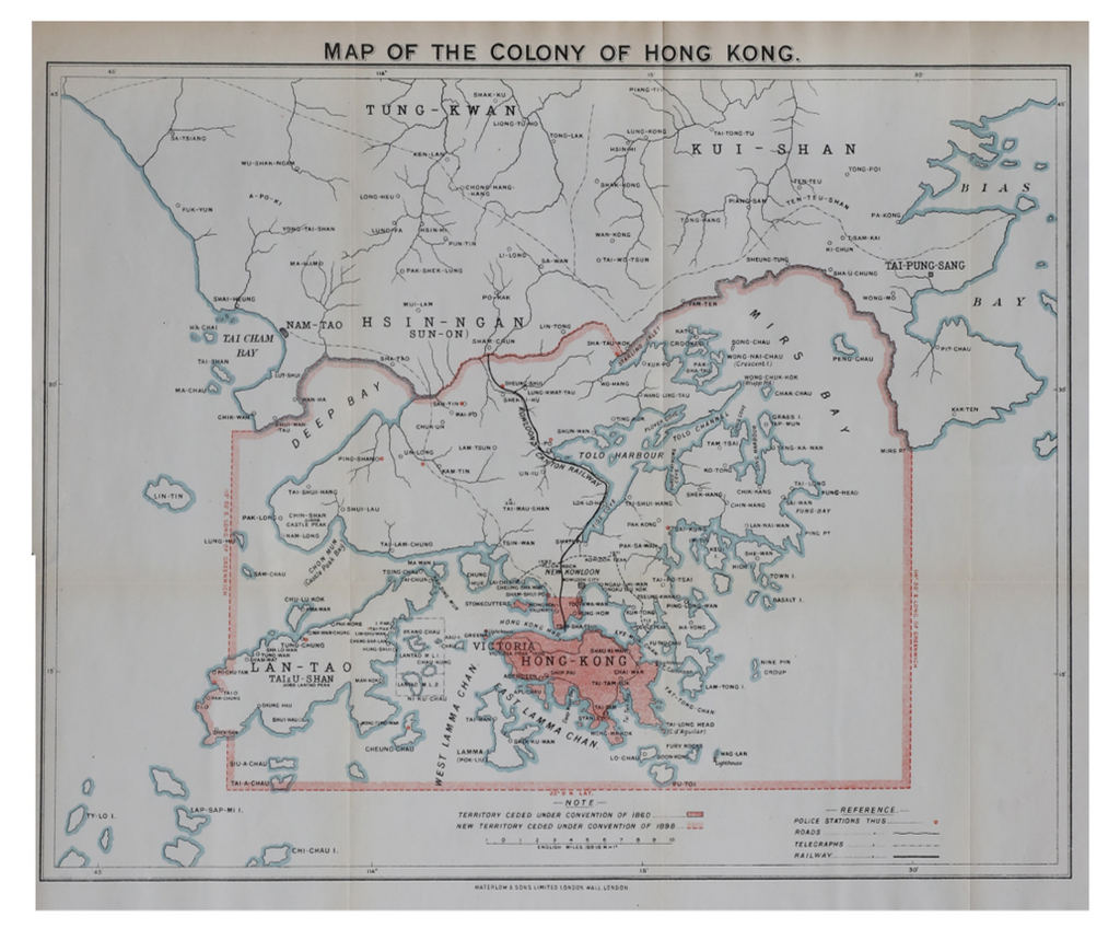 Original | Map of the Colony of Hong Kong c.1911
