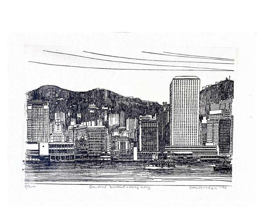 1978 limited edition Hong Kong print by Tom Briggs