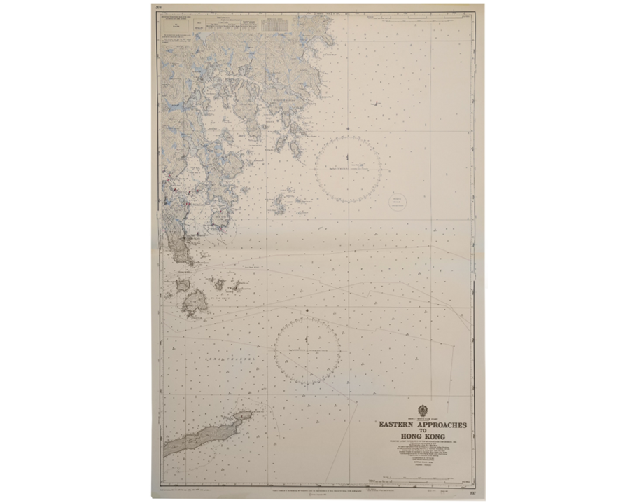 Eastern Approaches to Hong Kong Sea Chart 1971
