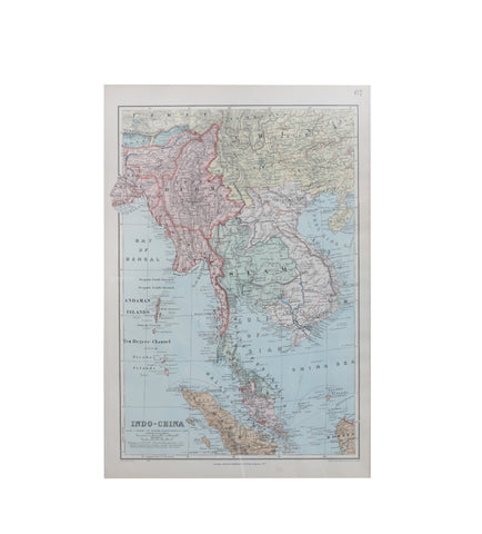 1959 Original Malaya and Singapore Map