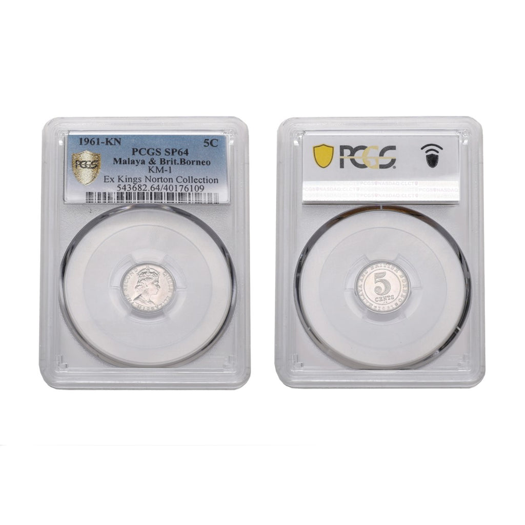 Malaya & British Borneo Elizabeth II 1961-KN 5 Cent PCGS SP 64