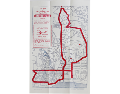 Vintage 1965 Guide Map of Jaipur, India