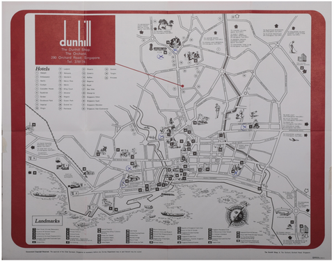 Vintage 1965 Guide Map of Jaipur, India