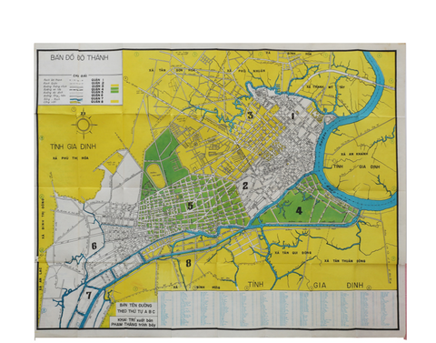 Vintage 1965 Guide Map of Jaipur, India