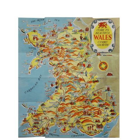 Original | Devon Pictorial Map 1940s