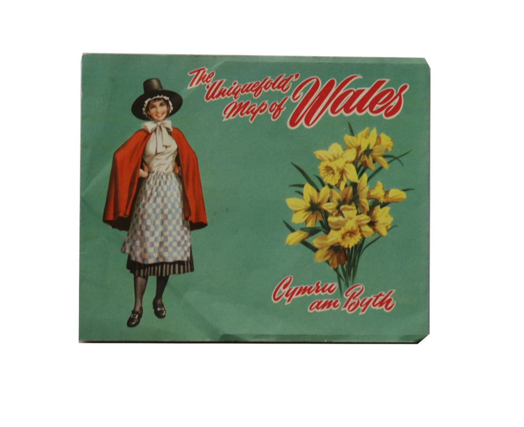 Original | Wales / Cymru Pictorial Map 1940s
