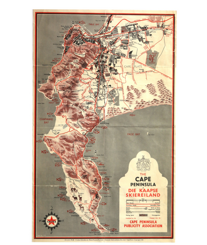 Original | Cornwall Pictorial Map 1940s
