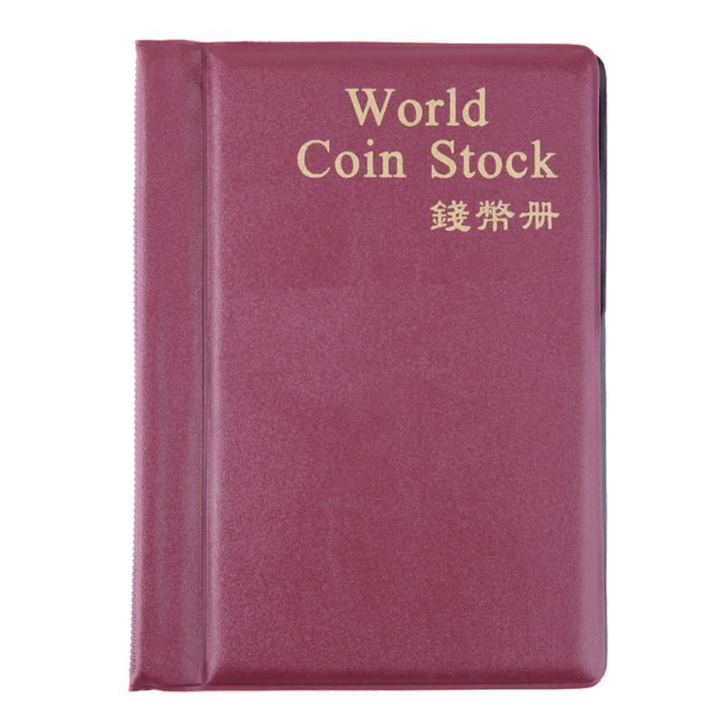 Coin Album Books 120 Pockets PU World Coin Album Book Case Collection Storage Collecting Coin Holders - tradersofhongkong