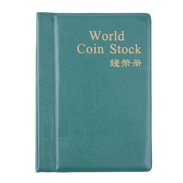 Coin Album Books 120 Pockets PU World Coin Album Book Case Collection Storage Collecting Coin Holders - tradersofhongkong