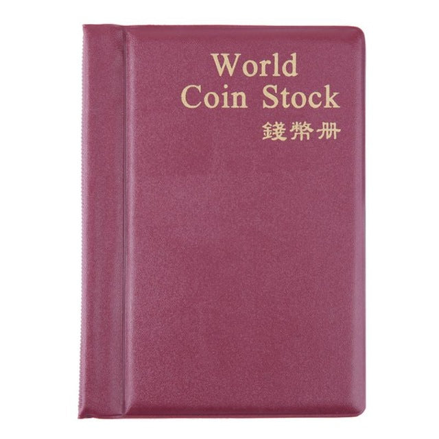 Coin Album Books 120 Pockets PU World Coin Album Book Case Collection Storage Collecting Coin Holders - tradersofhongkong