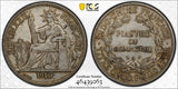 French Indo-China 1910-A Silver Piastre PCGS XF 45 - Key Date