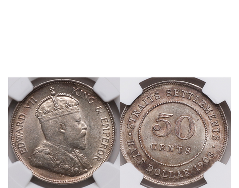 Straits Settlements Victoria 1898 5 Cents PCGS MS 62