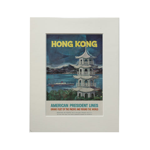 Original | Old Hong Kong This is The Orient Ladder Street 1961 Vintage Print