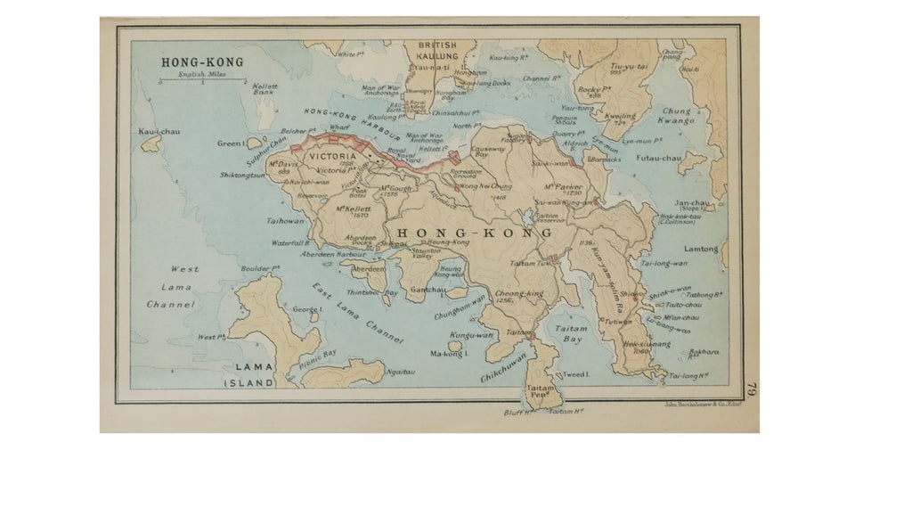 Original | Hong Kong  MAP 1912 - tradersofhongkong