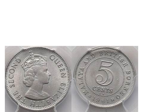 Malaya George VI 1941 10 Cent PCGS MS 64