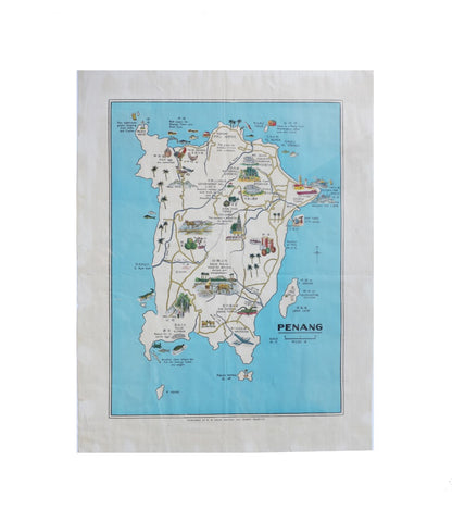 Original | Brisbane Australia 1960’s pictorial map