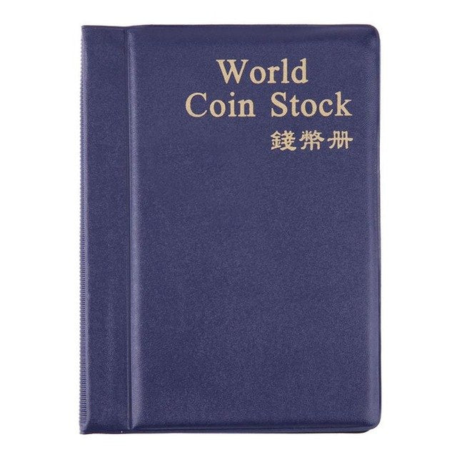 Coin Album Books 120 Pockets PU World Coin Album Book Case Collection Storage Collecting Coin Holders - tradersofhongkong