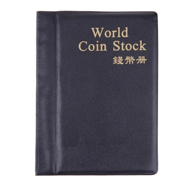 Coin Album Books 120 Pockets PU World Coin Album Book Case Collection Storage Collecting Coin Holders - tradersofhongkong
